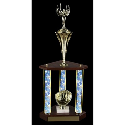 29" 2-Tier 3 Column Sport Trophy