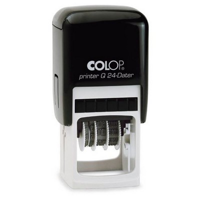 COLOP Printer Self-Inking Die Plate Dater Stamp (7/8"x7/8")