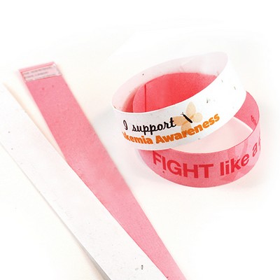 1-Sided Slim Seed Paper Wristband