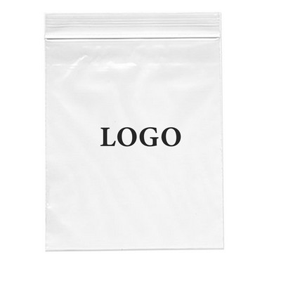 Zip Lock Printed Bags 4 Mil. (Ink Imprinted) 12" x 15"