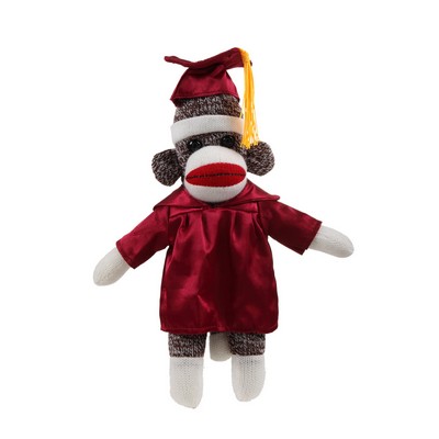 Orginal Sock Monkey (Plush) in Graduation Cap & Gown