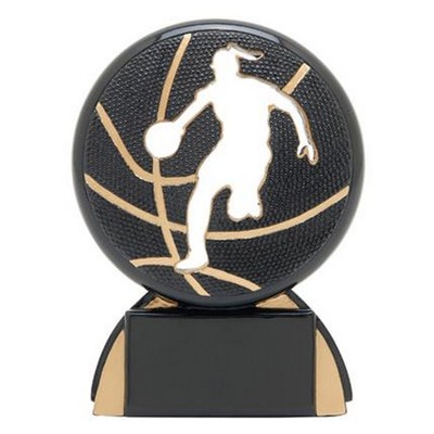 Female Basketball Shadow Resin - 5-1/2" Tall