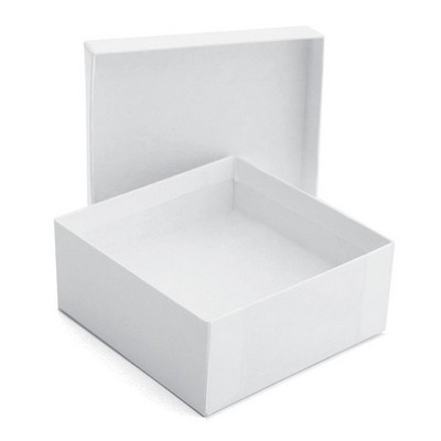 White Krome Jewelry Box (3 1/2" x 3 1/2" x 1.5")