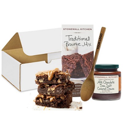 Branded Spoon, Brownie & Chocolate Sauce Kit