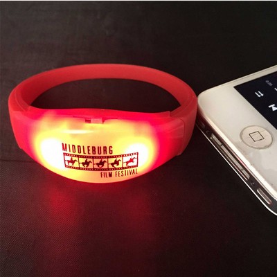 Silicone Music Control Flashing Bracelet