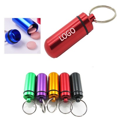 Key Chain W/ Pill Holder