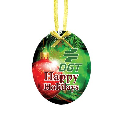 Jade Oval Ornament w/Jet Directt™ Imprint