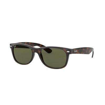 Ray-Ban® Tortoise/Crystal Green Medium Frame New Wayfarer Sunglasses