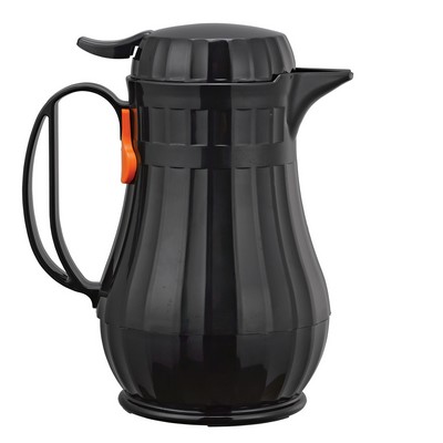 Eco-Serv™ 0.6 Liter Black Plastic Carafe Server