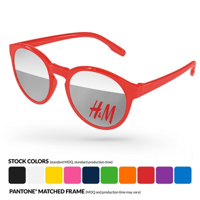 Vicky Mirror Sunglasses w/ 1 Color Lens Imprint