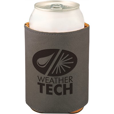 Beverage/Can Holder - Gray - Leatherette