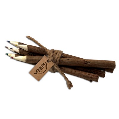 Wood Twig Color Pencil Set