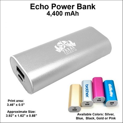 Echo Power Bank 4400 mAh - Silver