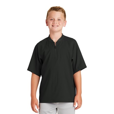 New Era® Youth Cage Short Sleeve 1/4-Zip Jacket