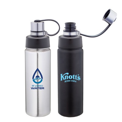 Glacier 20 Oz Double-Wall Stainless Bottle w/ Dual Open Lid