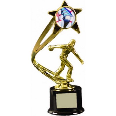 10 ½" Small Bowling Figure Value Trophy