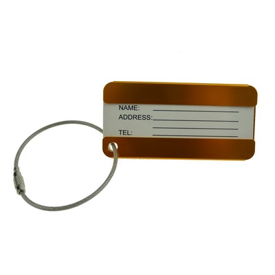 Durable Symmetrical Aluminum Luggage Tag