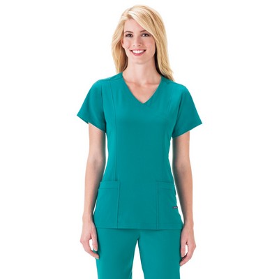 Jockey Classic Fit Women's Mock Wrap Scrub Top