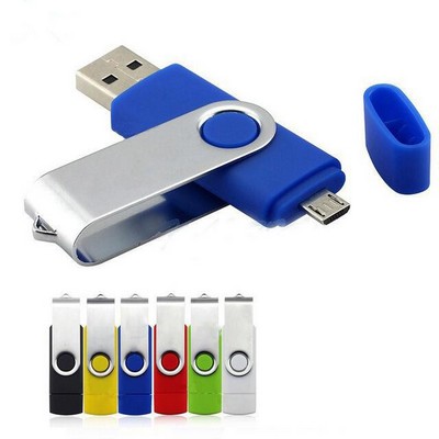 USB 2.0 OTG Swivel Flash Drive 8GB