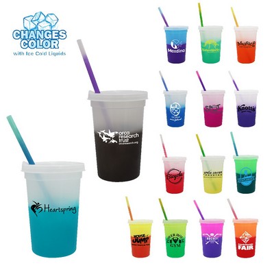 22 Oz. Mood Stadium Cup/Straw/Lid Set