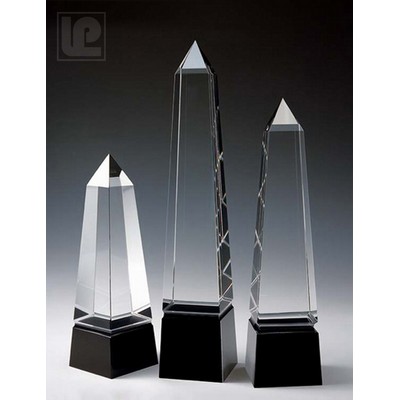 Eminence Obelisk Optical Crystal Award 10"H