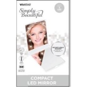 Vivitar® Compact LED White Ultra-Slim Mirror