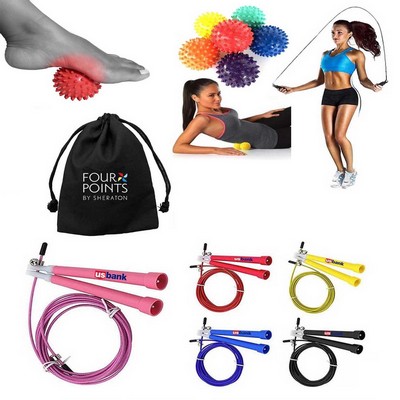 Kidder Spiky Massage Ball + Jump Rope