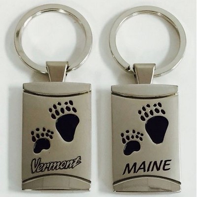 Bear Paw Print Key Tag