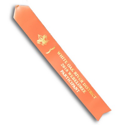 Custom Flat Ribbon w/ Event Card (3"x 24")