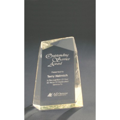 7" Facet Wedge Acrylic Award