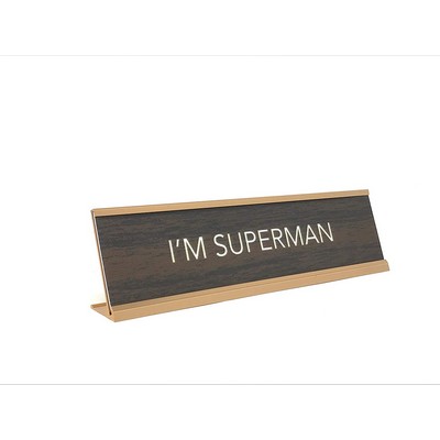 Novelty Nameplate Style (I'm Superman)- Metallic Frame