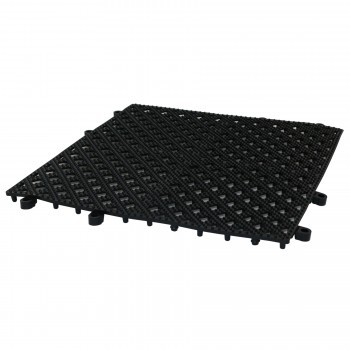 Black Interlocking Bar Matting (12"x12")