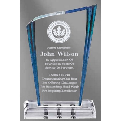 Blue Acrylic Magnetique Wave Award