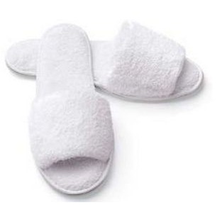 Women's Open Toe Micro Terry Slippers (Overseas - Embroidered)