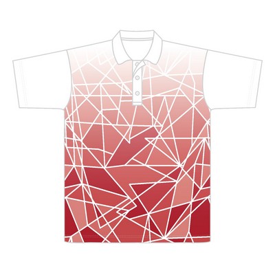 Men's Sublimation Polo Shirt w/Geometric Print