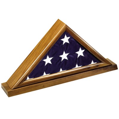 Genuine Walnut Flag Display Case (25¾" x 12¾" x 3")