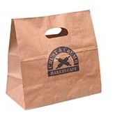 Blank Kwik-Print Die-Cut Take Out Bag