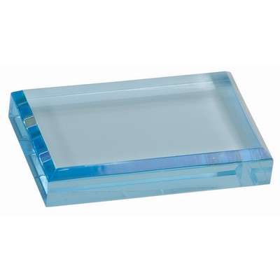 Blue Acrylic Paperweight (4" x 2 1/2")