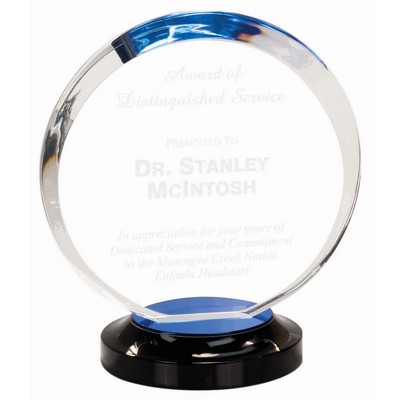 8" Blue Halo Acrylic Award