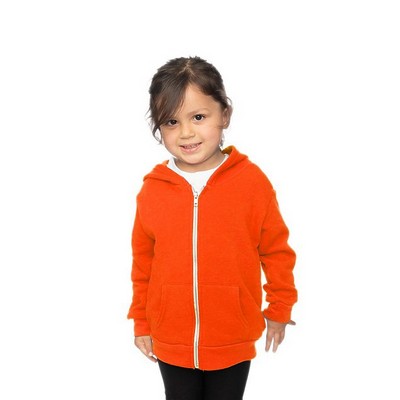 Toddler Fashion Fleece Neon Zip Hoodie