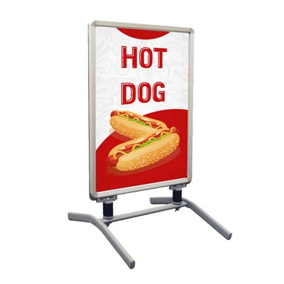 Hot Dog Pre Printed Springster™ L Snap Frame White