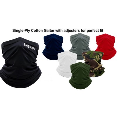 Single Ply Cotton Spandex Gaiters