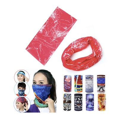 Multi-function One Layer Neck Gaiter Tube Bandanna