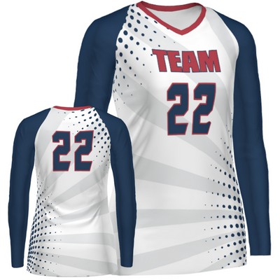 Sublimated Elite Long Sleeve Volleyball Jersey