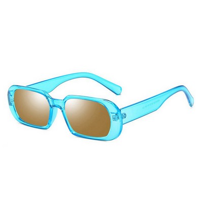 Vintage Candy Color Oval Sun Glasses