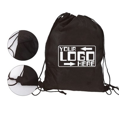 210D Polyester Drawstring Backpacks