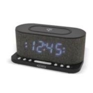 Jensen Audio Dual Alarm Clock Radio w/Qi Charging