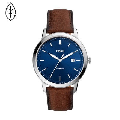 Fossil The Minimalist Solar Men's Stainless Steel Dress Watch