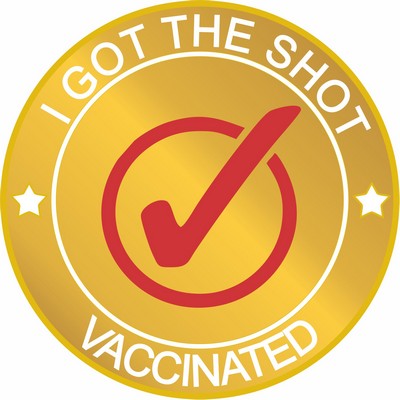 COVID 19 Vaccinated Lapel Pin