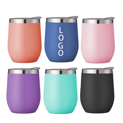 12 Oz. Stainless Steel U Style Wine Tumbler